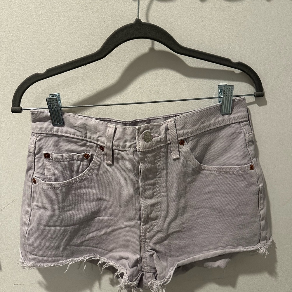 Levi’s 501 Women's Light Purple Denim Shorts